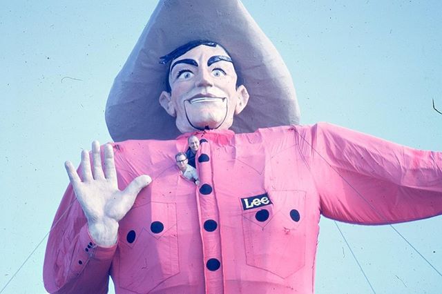 Is it time for the #StateFairofTX yet?? Less than 115 days to go y’all! 😍⭐️🎡 #BigTex getting ready for the 1962 State Fair~ wait until you see it…😁🤠