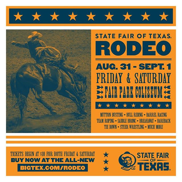 The State Fair of Texas Rodeo is BACK! Join us for the first State Fair Rodeo in almost 30 years this Labor Day weekend! Free parking, 1 time price of only $18 &  get two great shows, Fri. & Sat. night in historic Fair Park Coliseum. 😍🤠👉🏽 https://bit.ly/2PgyAUL