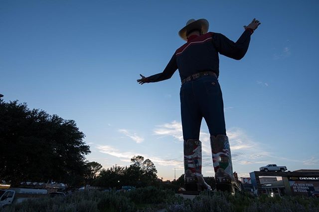 Only 4 days to go on this countdown! #BigTex stands 55 feet tall. Think of some ways you can take a photo with such a tall cowboy and tag #BigTex #POD during your trip to the Fair! @Dickies @Lucchese1883