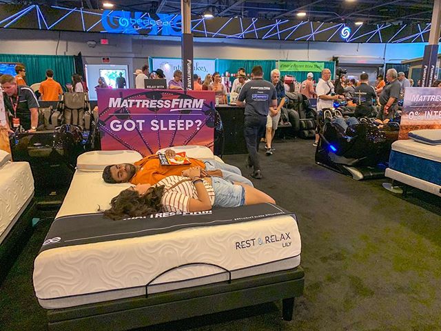 @mattressfirm, our official mattress retailer is making sure our Texas / OU fans are well relaxed to make it throughout the day. #BigTex