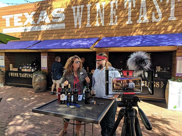 Kicked off this perfect Fair day with #WineWednesday and @clbutaud  wine! Check out our Facebook Live to watch the video! #BigTex