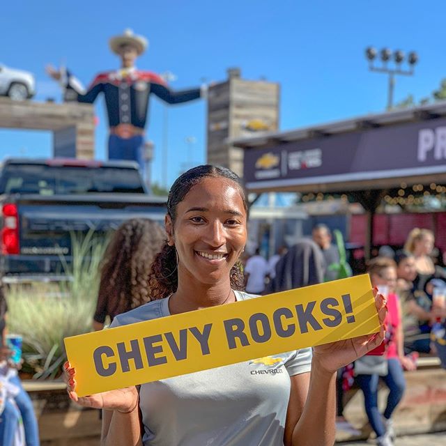 Today’s the perfect day to go check out all the latest @chevrolet models in the Truck Zone! The official vehicle of the @statefairoftx, #ChevyRocks! #BigTex