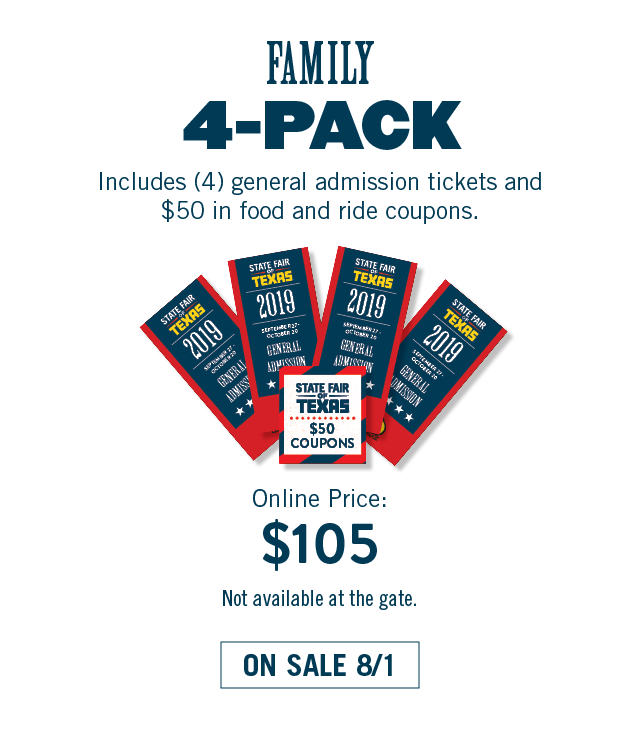 Family Four Pack, Tickets