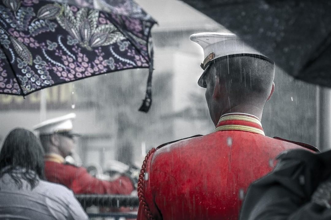 If a picture could talk… Throwback to when the United States Marine Drum and Bugle Corps performed the national anthem for the last time at the 2018 State Fair. A few seconds in and the rain began to pour… From moments like these to all the sacrifices you have made, we appreciate you. Thinking of all those who have served our country. #MemorialDay #StateFairofTX