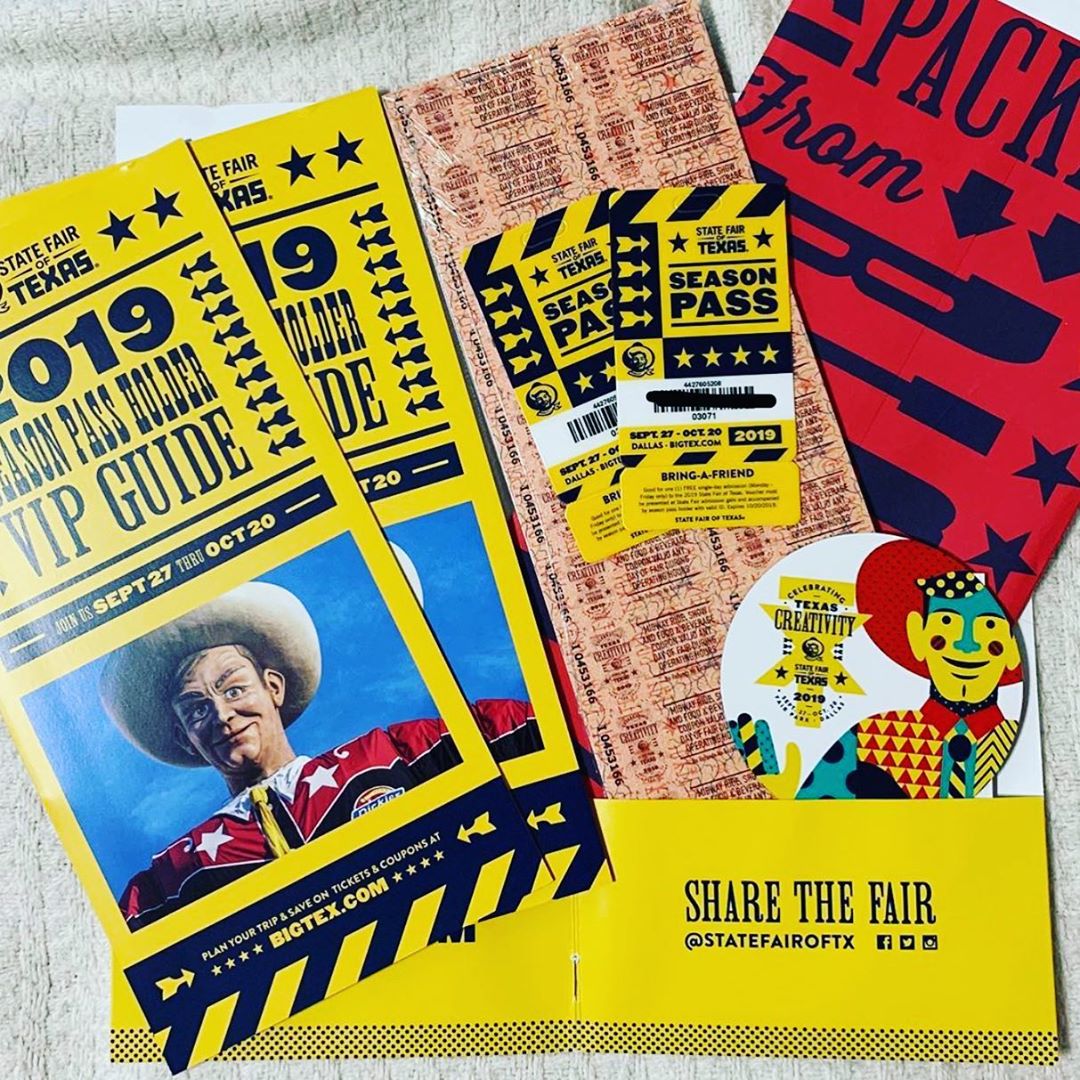 You know the @statefairoftx is getting close when…. Who else is a part of our exclusive season pass holder program?! #BigTex #TexasCreativity #SeasonPass #Repost – 📸: bikekidd