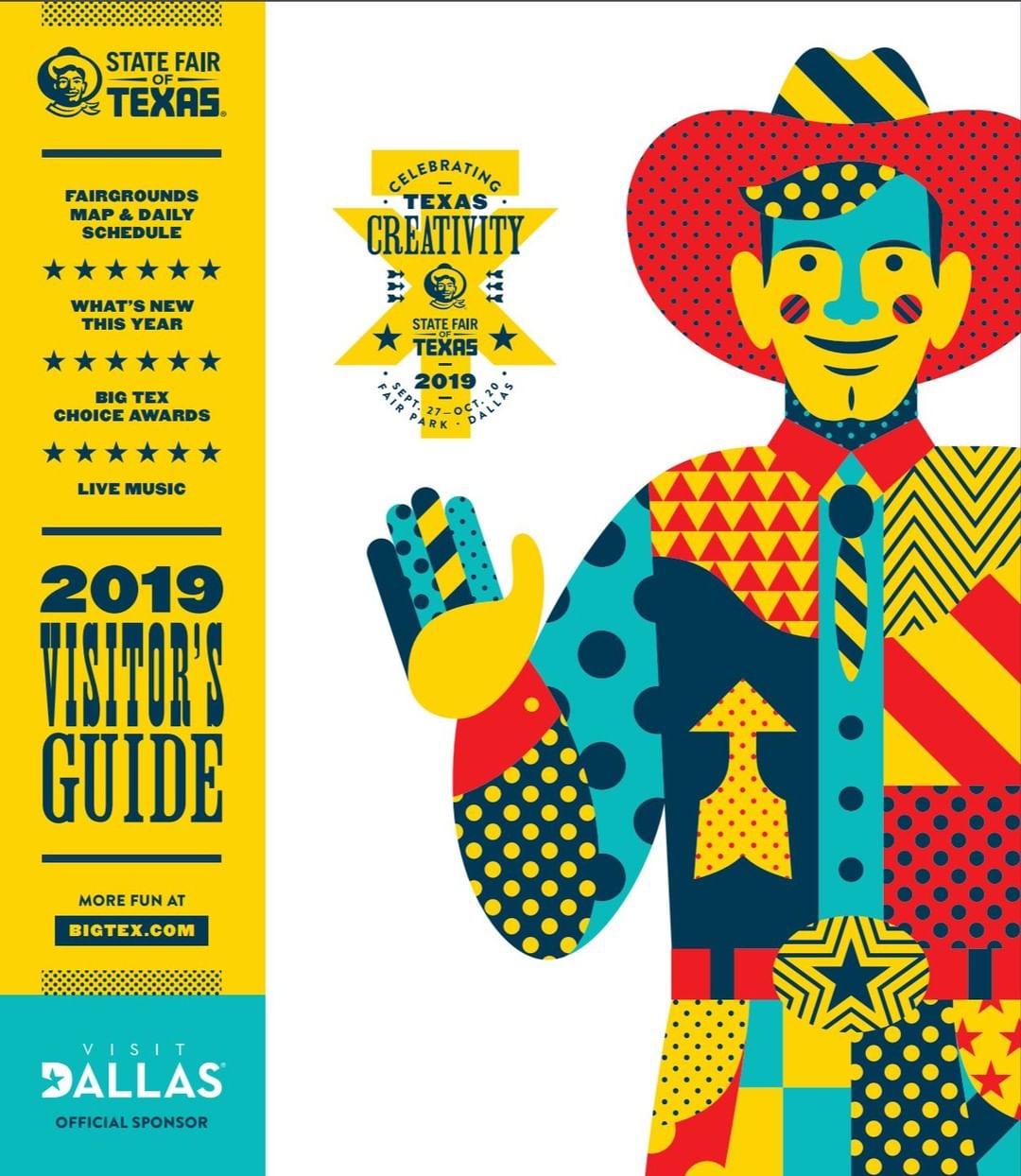 Have you seen the new Visitor’s Guide!? New layout, BIGGER map, and MORE #StateFairofTX events/shows information. Sponsored by @visit_dallas, this year’s VG is available online, at the gates, & at hospitality centers. 🤠📍 https://bit.ly/2LpBpDN