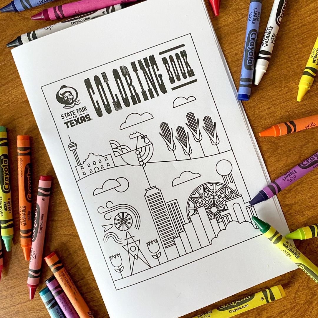 Running out of pages in your coloring books at home? Not to worry, we’ve added our download-friendly State Fair coloring book to the website. 🎨😍 All you have to do is download, print, and get busy coloring! Don’t forget to share the progress or final masterpiece with us by tagging @StateFairofTX. 🤠 Link to coloring book can be found in our bio!