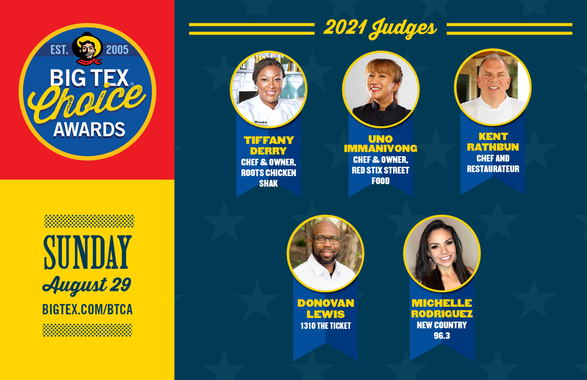 Celebrity Judges Announced for 2021 Big Tex Choice Awards State Fair