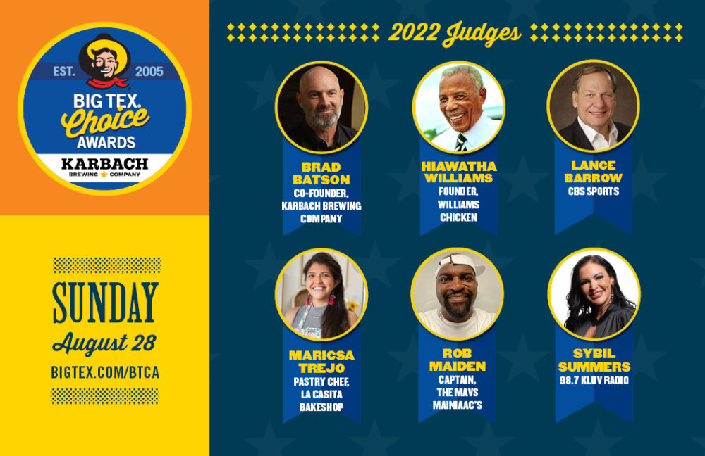 Celebrity Judges Announced for 2022 Big Tex Choice Awards State Fair