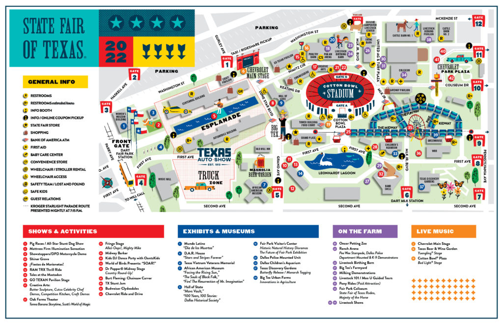 2022_StateFairOfTexas_Farigrounds_Map State Fair of Texas