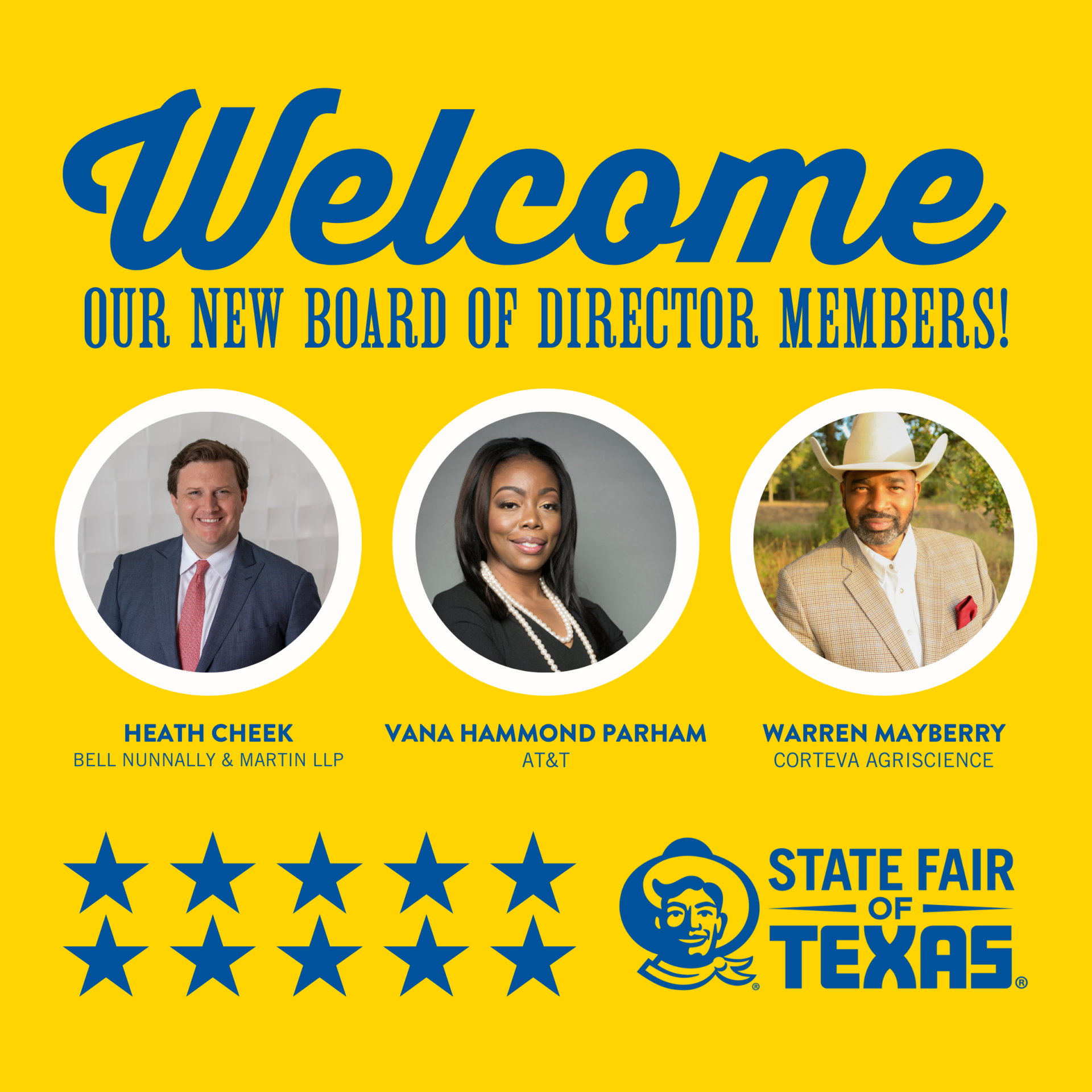 State Fair of Texas Announces New Board of Director Members State